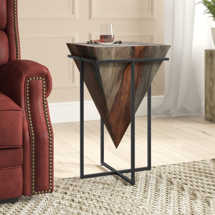 Trent Austin Design Gupton Solid Wood Cross Legs End Table Reviews   Gupton Solid Wood Cross Legs End Table 